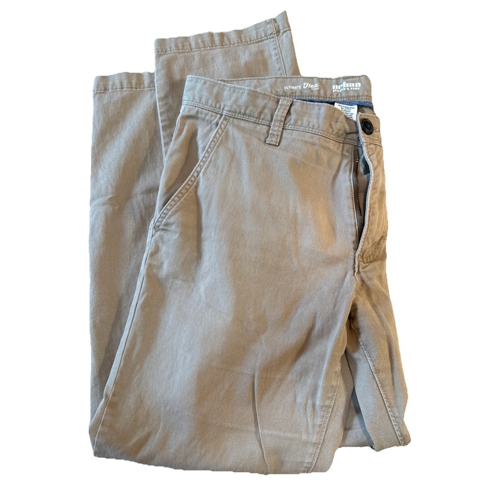 Urban Pipeline khaki Jeans Pants mens 32/30 Flex Slim Straight tan beige Stretch